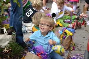 Collecting his spoils