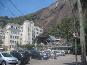 The cable car station